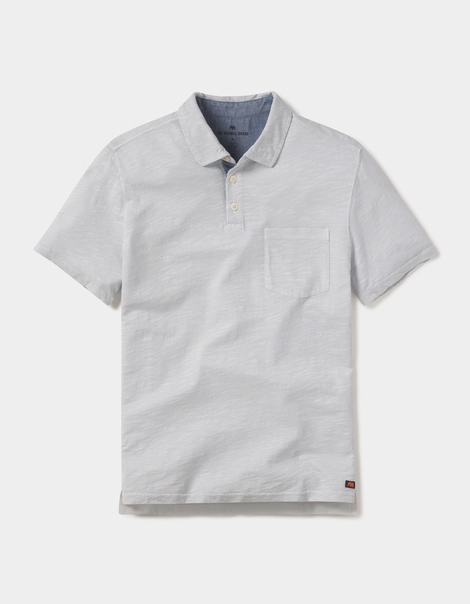 Vintage Slub Pocket Polo in Mist