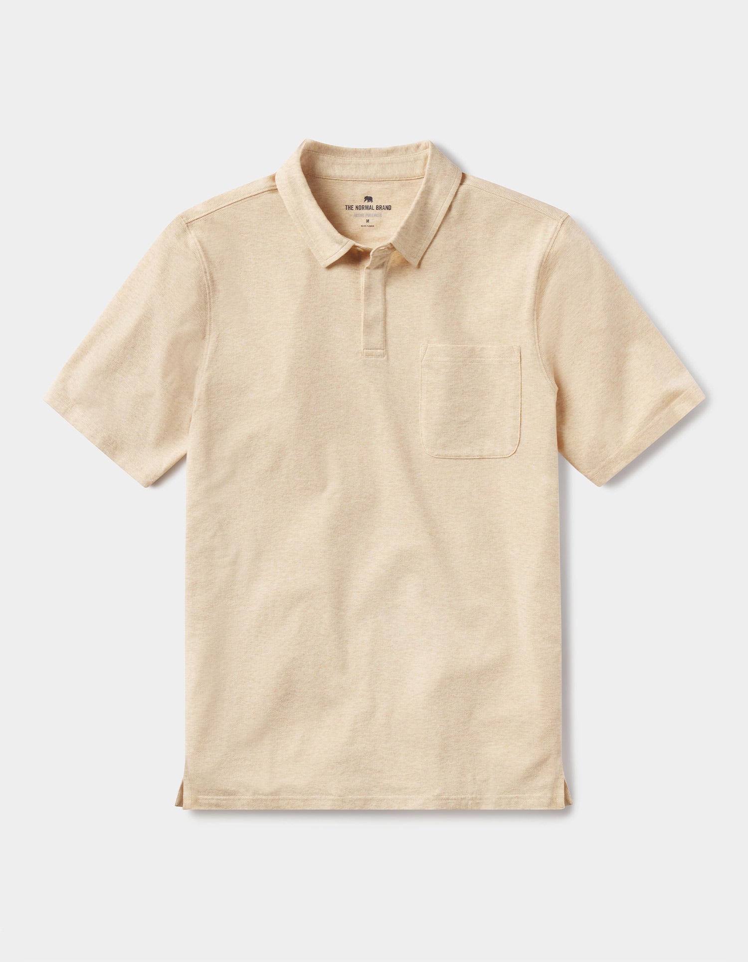 Active Puremeso Everyday Polo in Iced Latte