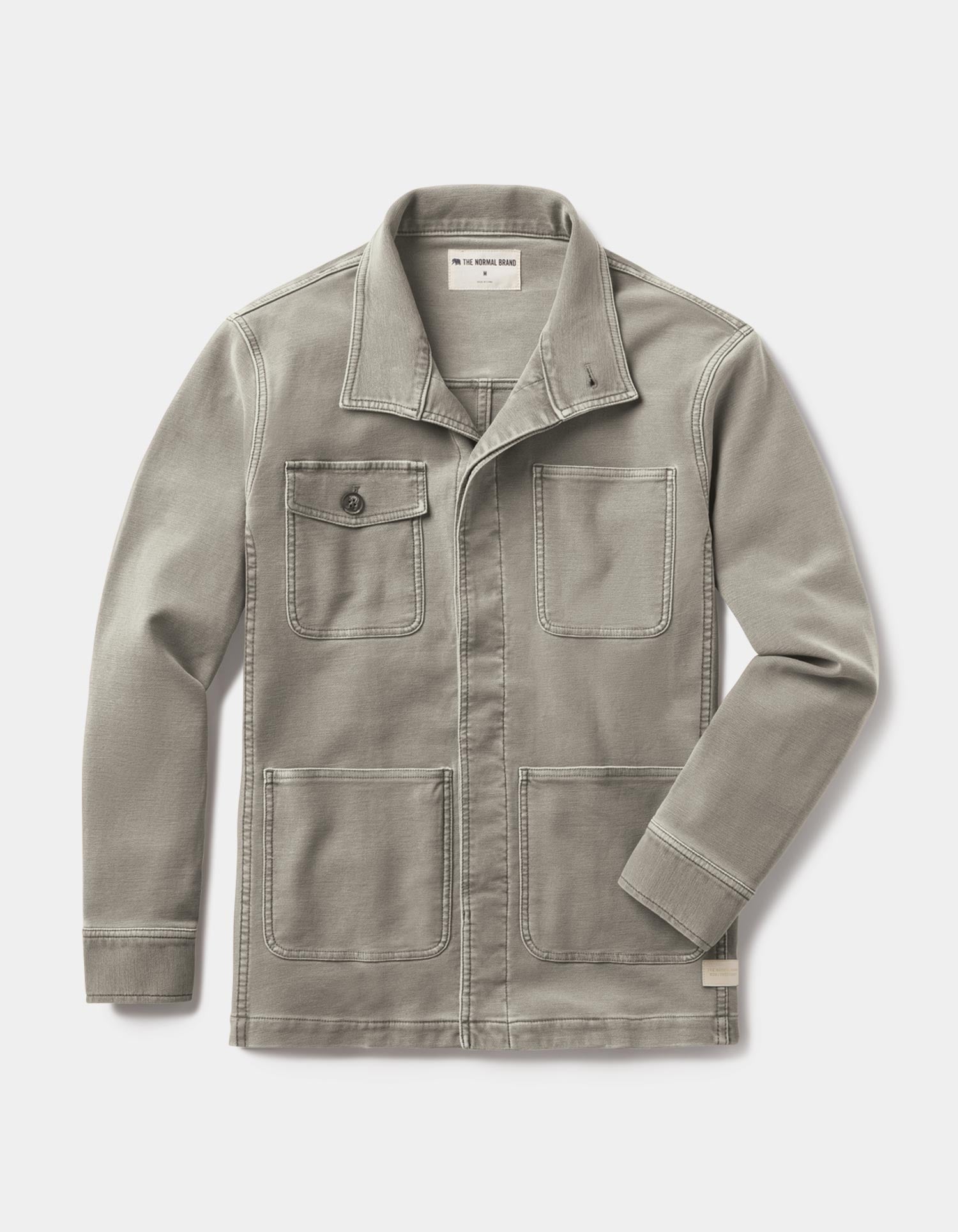 Comfort Terry Chore Coat in Moss