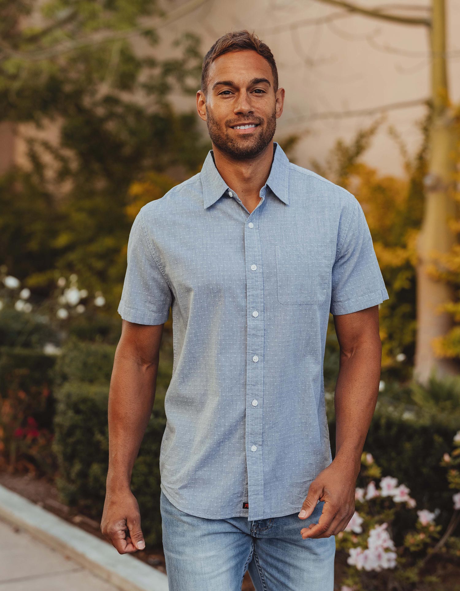 Freshwater Short Sleeve Button Up Shirt