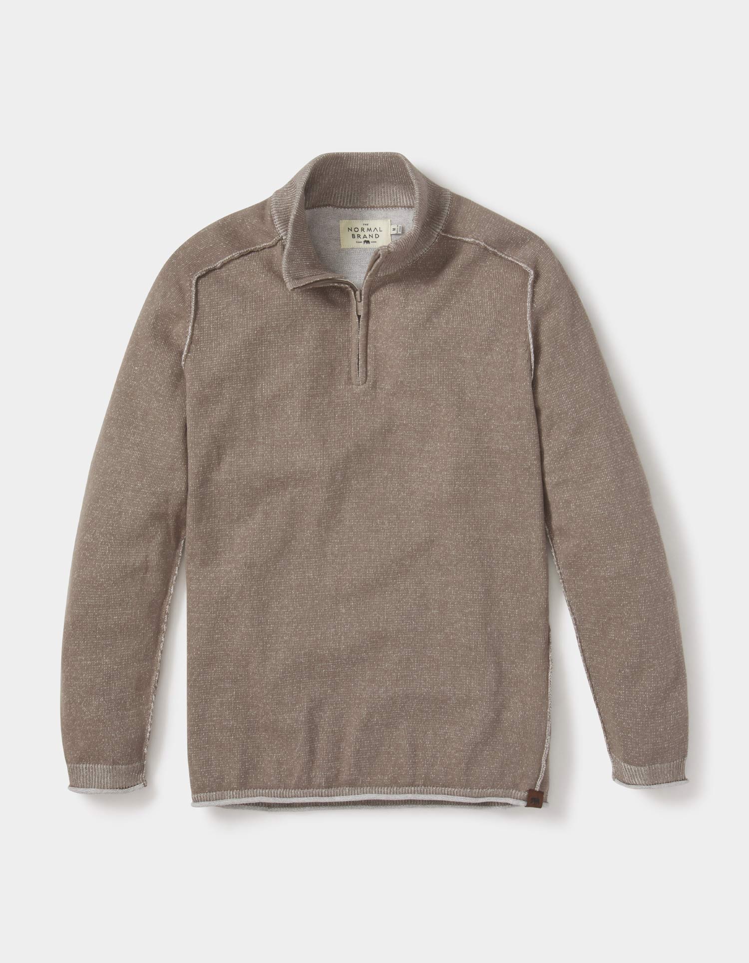 Jimmy Quarter Zip in Khaki