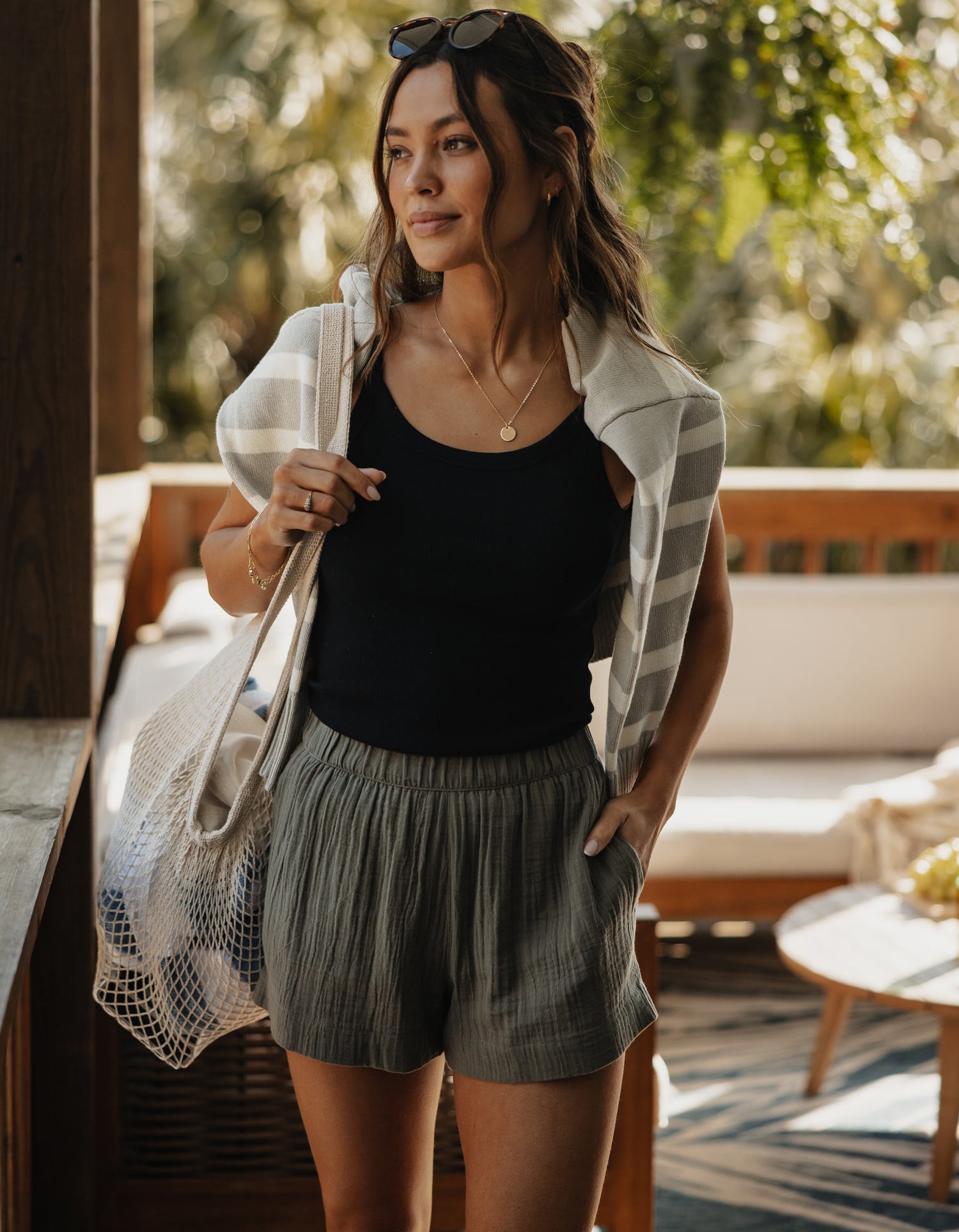 Kalo Weekender Short in Deep Sage