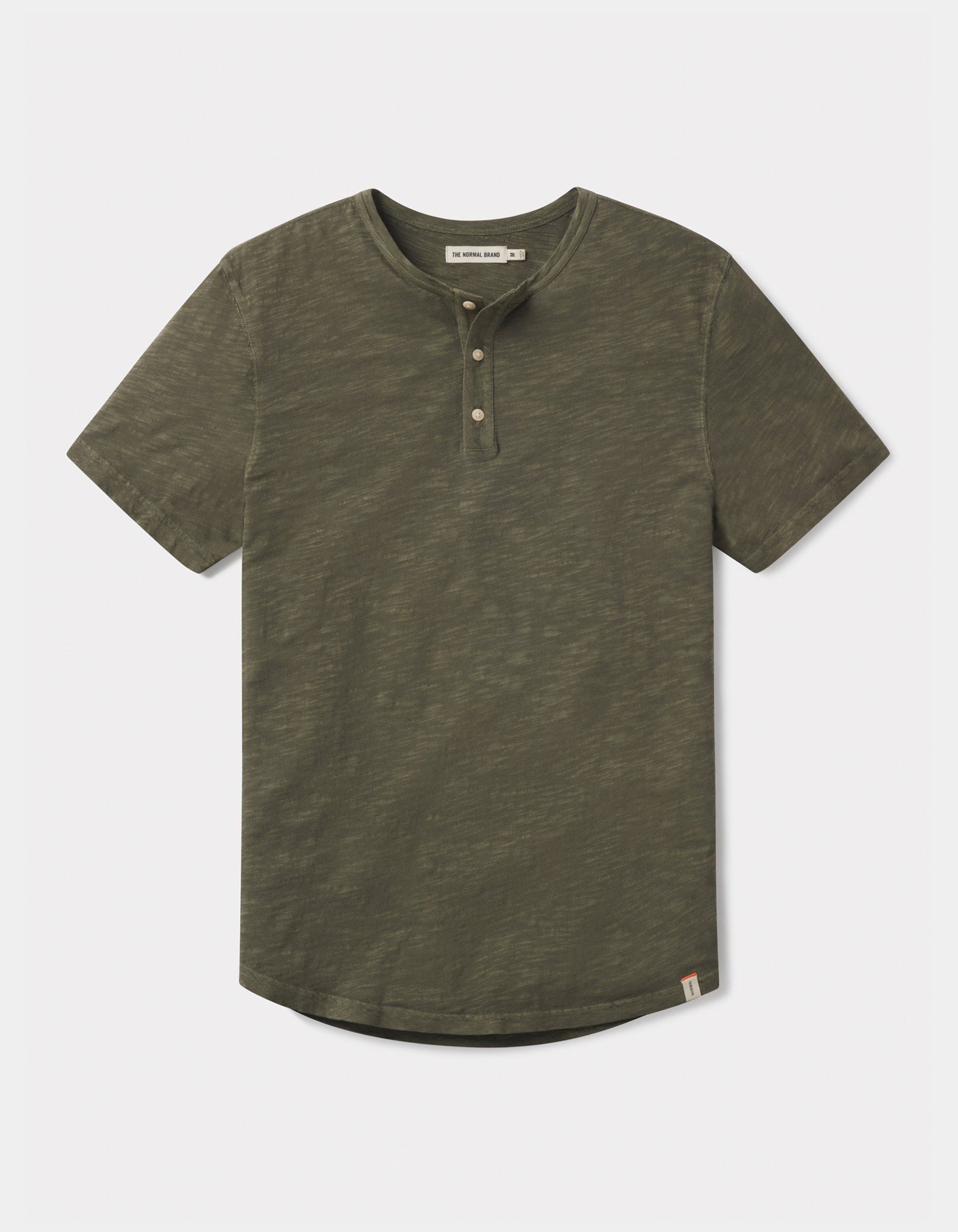 Legacy Jersey Henley in Dusty Olive