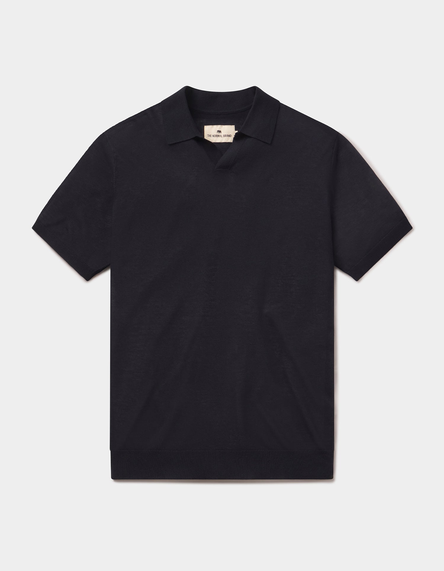 Summer Linen-Blend Polo in Navy